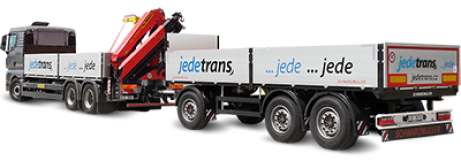 Souprava s hydraulickým jeřábem